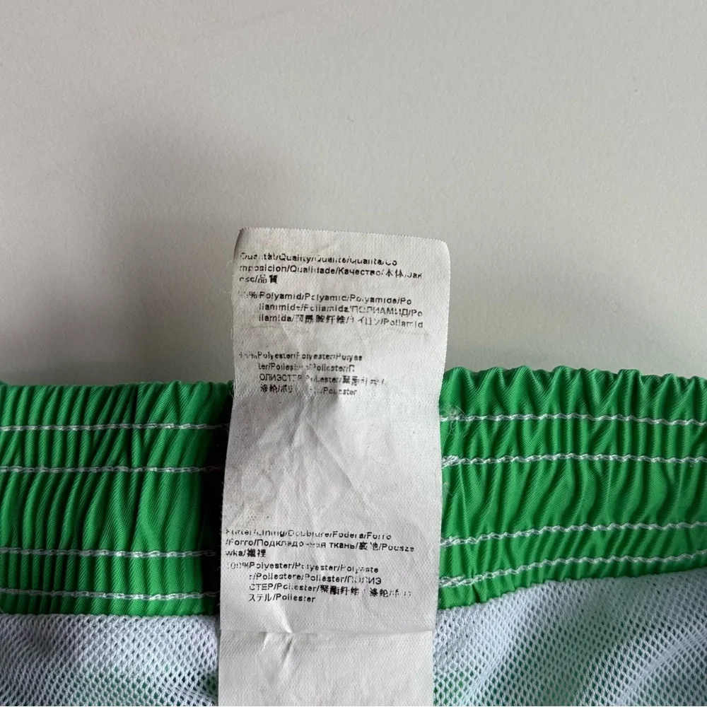 Hugo Boss Men’s Swim Trunks Shorts Green Logo Size XXL Lined Pockets Excellent